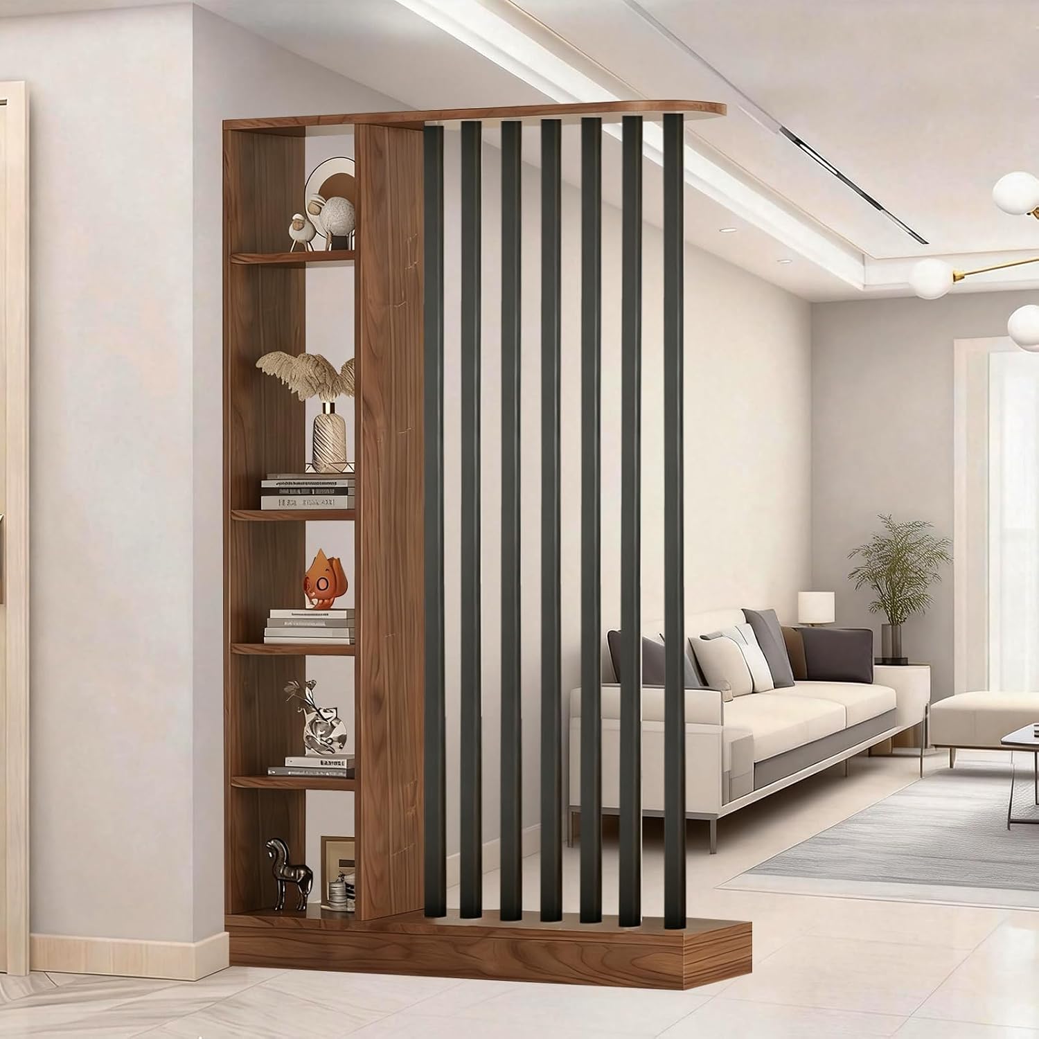 Partition Screen Divider - Floor to Ceiling Room Divider with