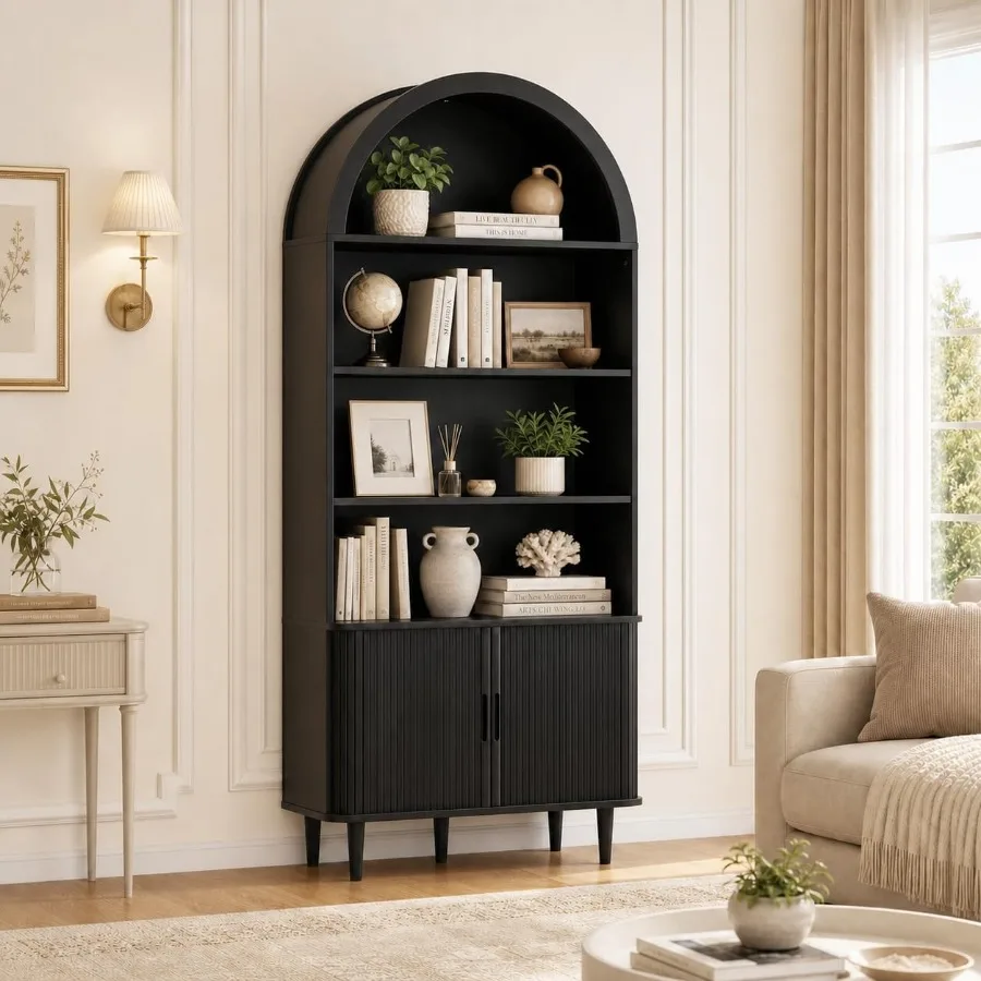 71 Tall Arched Bookshelf for L - Bookshelf review and price