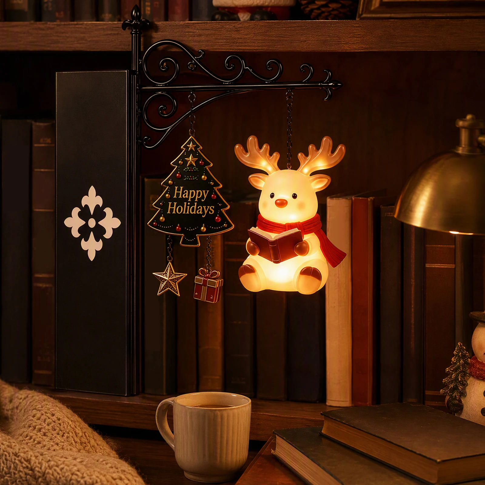 LED Bookshelf Santa Claus Chri - Bookshelf review and price