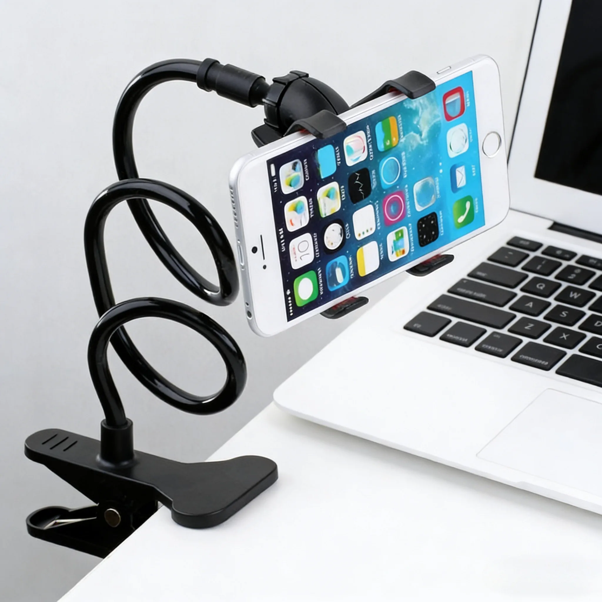 Adjustable Long Arm Phone Stan - Standing Desk review and price