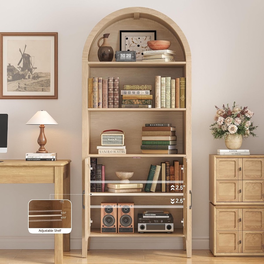 71 Arched Display Bookshelf fo - Bookshelf review and price