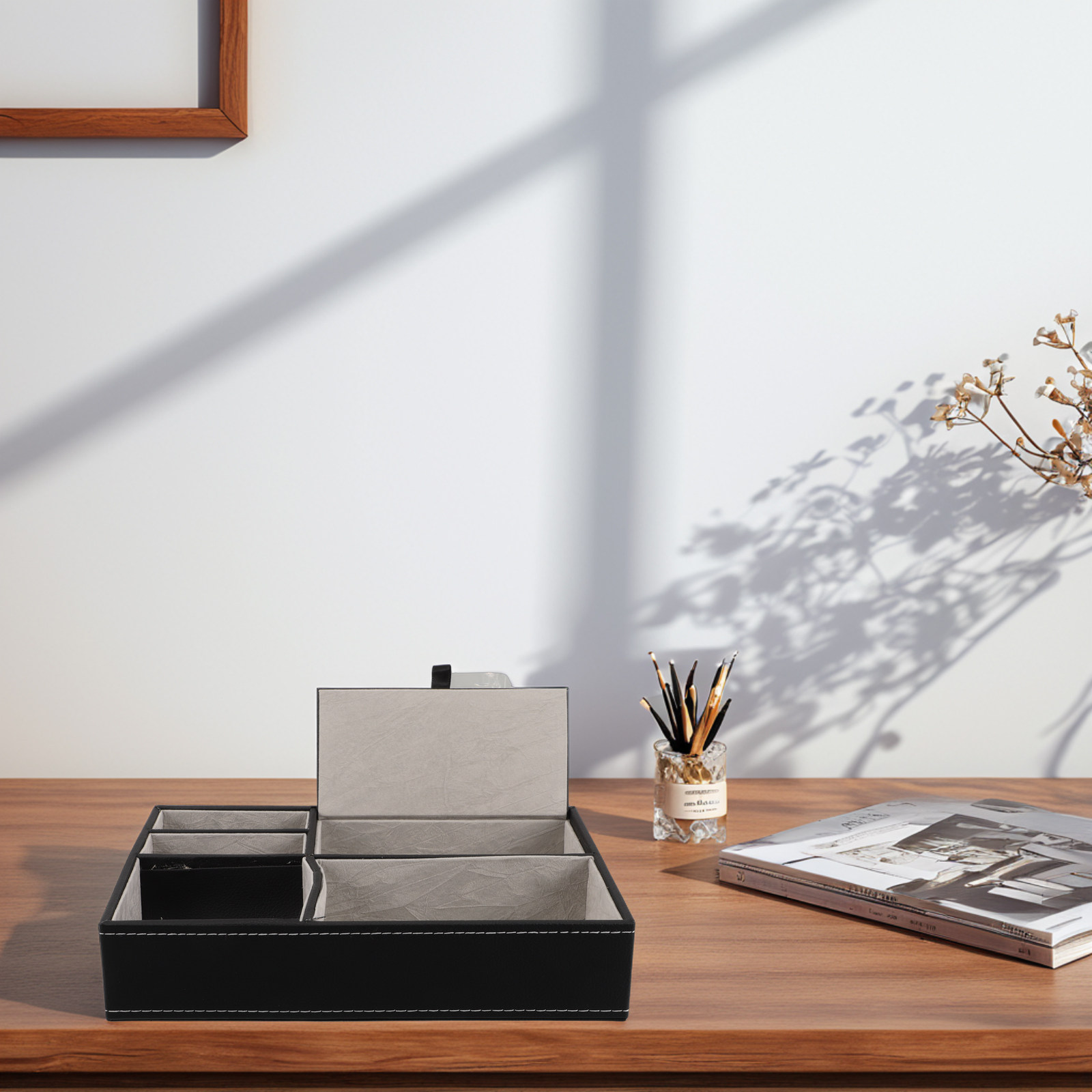 Multifunctional PU Desk Tray O - Desk Organizer review and price