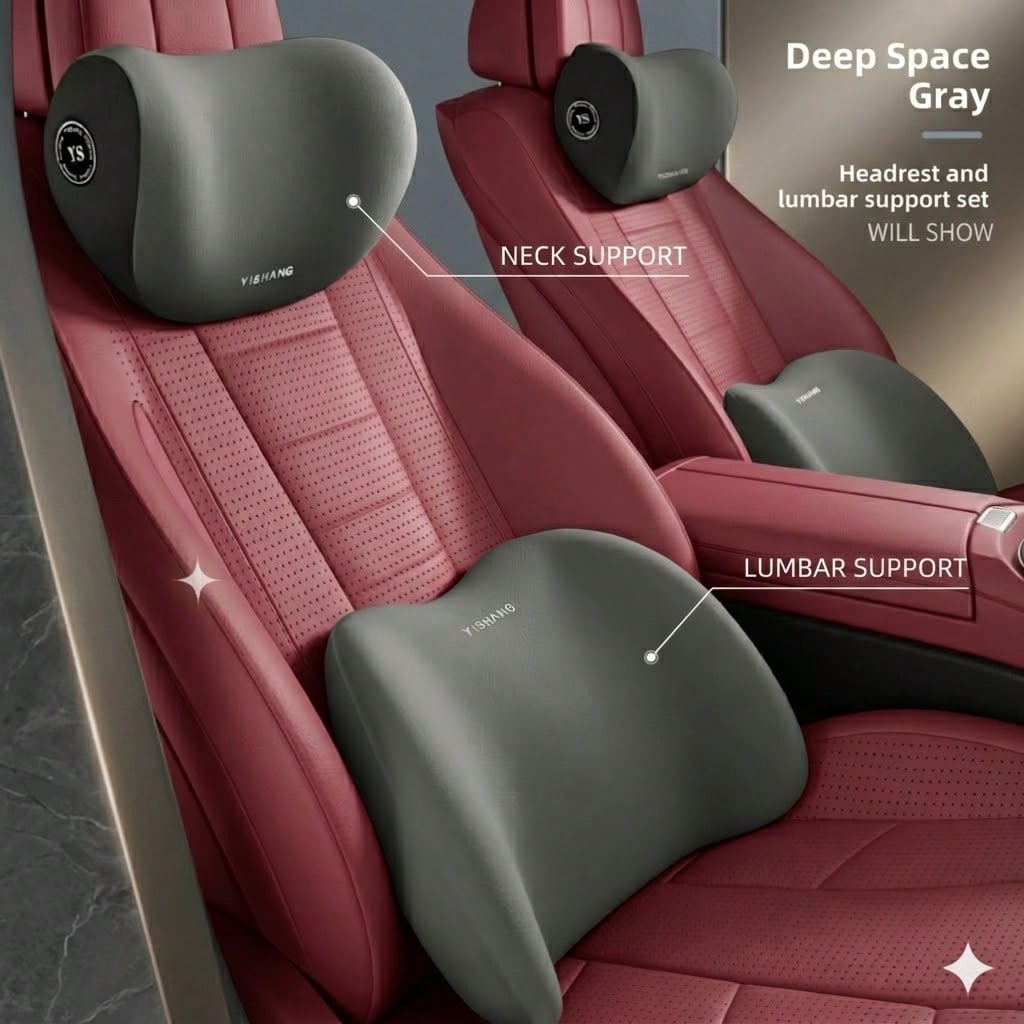 Car Headrest & Lumbar Support  - Office Chair Cushion review and price